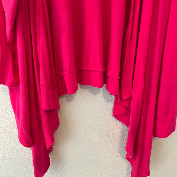 Lane Bryant Pink Drape Front Shrug Sweater - Picture 3 of 5